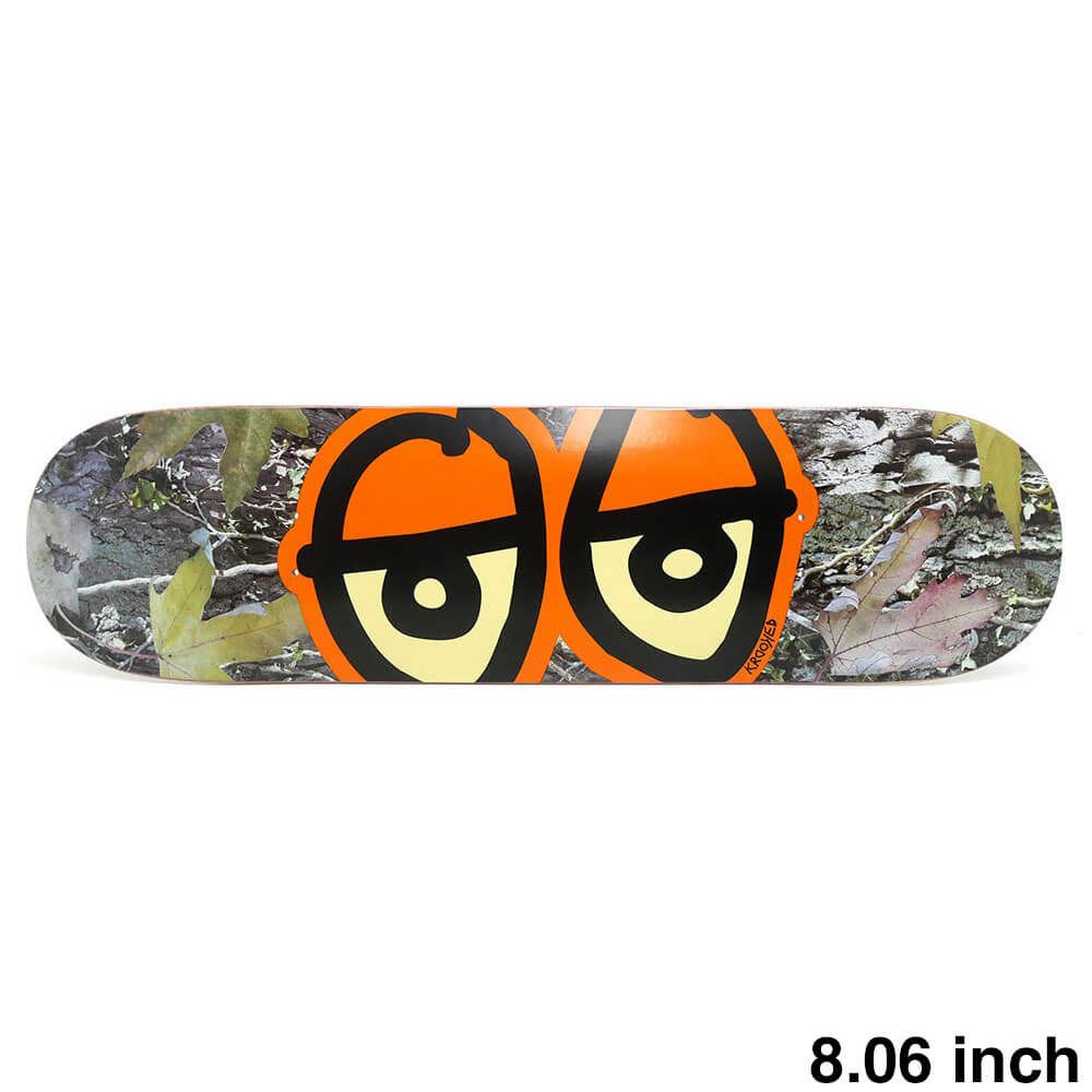 KROOKED DECK クルキッド デッキ TEAM EYES CAMO 8.06 スケートボード
