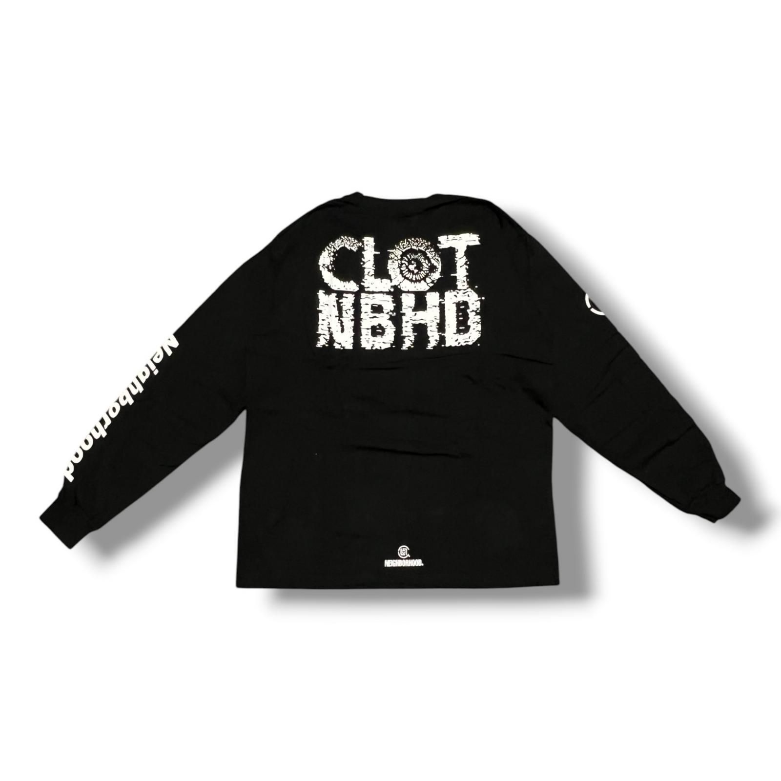 NEIGHBORHOOD × CLOT 25AW ロゴプリントTシャツ 長袖カットソー