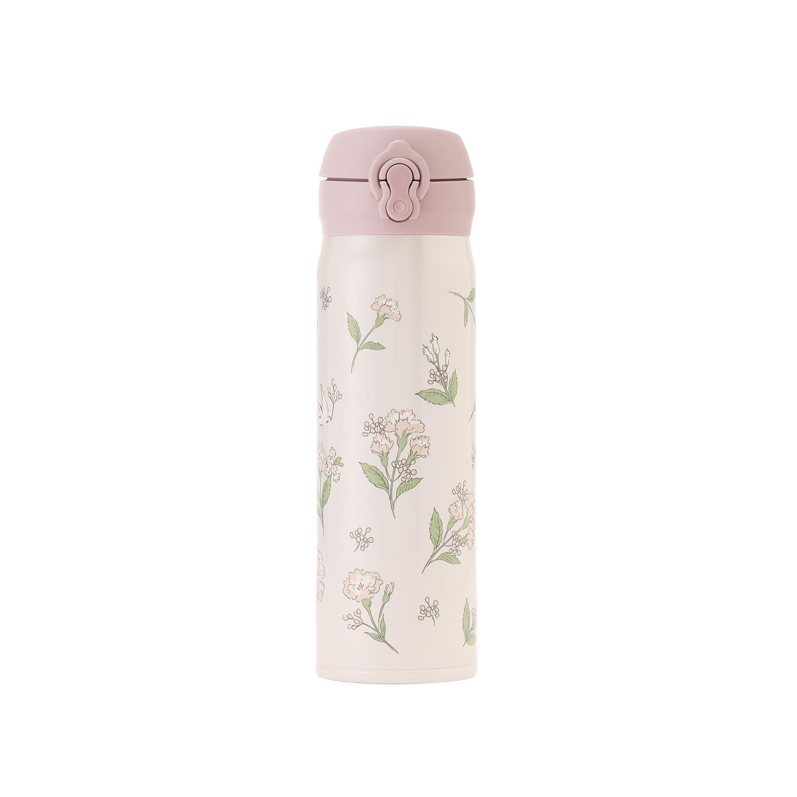 [ アフタヌーンティー リビング ] AfternoonTea LIVING タンブラー JQ44 フラワーアートワンタッチボトル 500ml/サーモス ピンクma a51c3b06