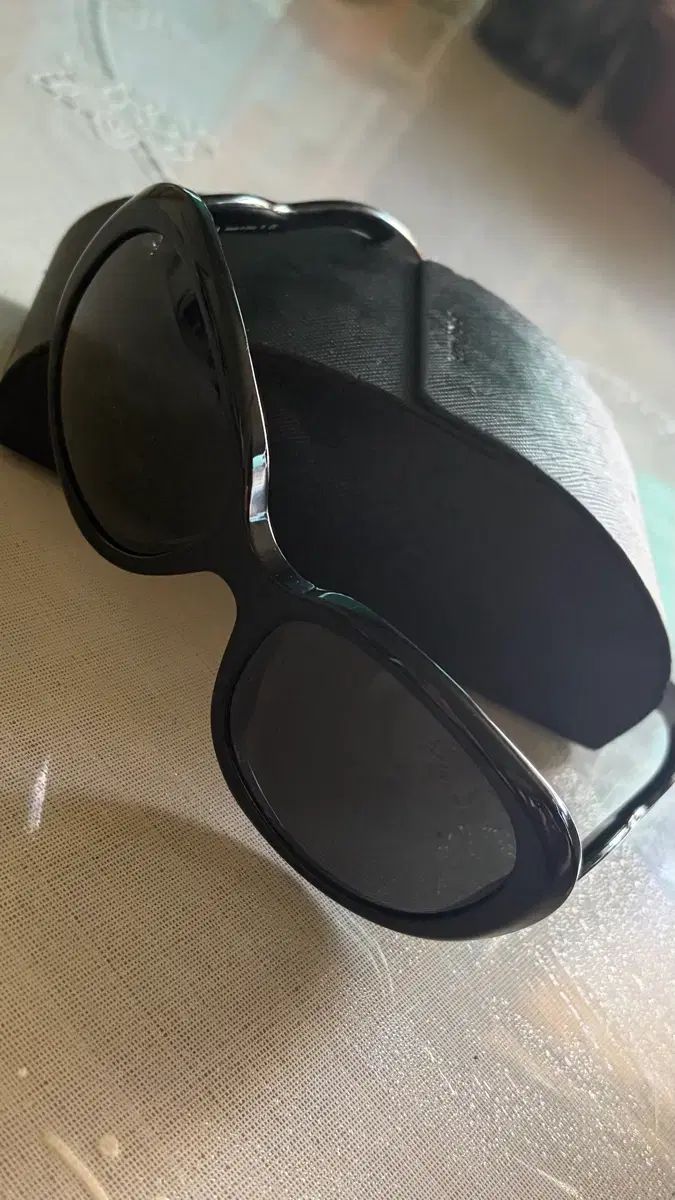 (ヴィンテージ)PRADA レディース ラウンド オーバーサイズ サングラス ブラック SPR08L-A