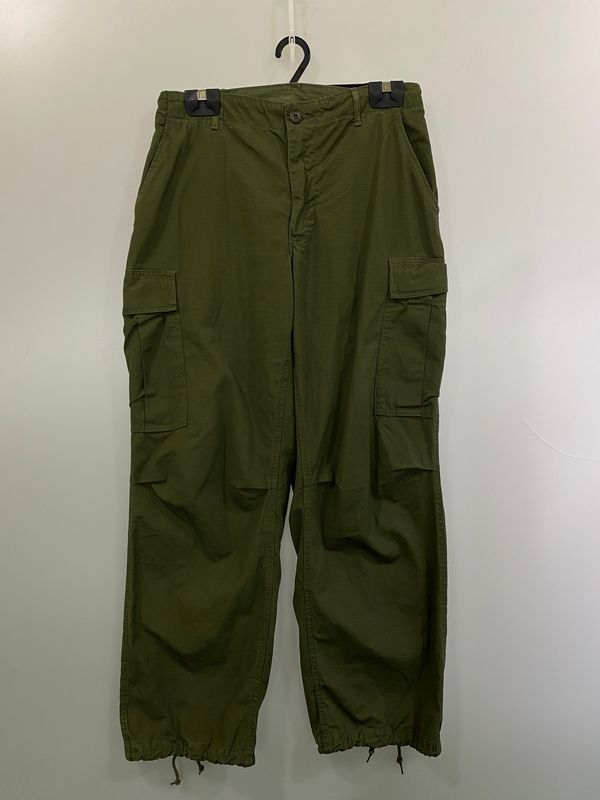 【中古品】 U.S.ARMY ユーエス アーミー 60S ジャングルファティーグパンツ DSA100-69-C-2538 60年代 ミリタリーパンツ 作業服 メンズ ボトムス 【157-260524-em-39-min】