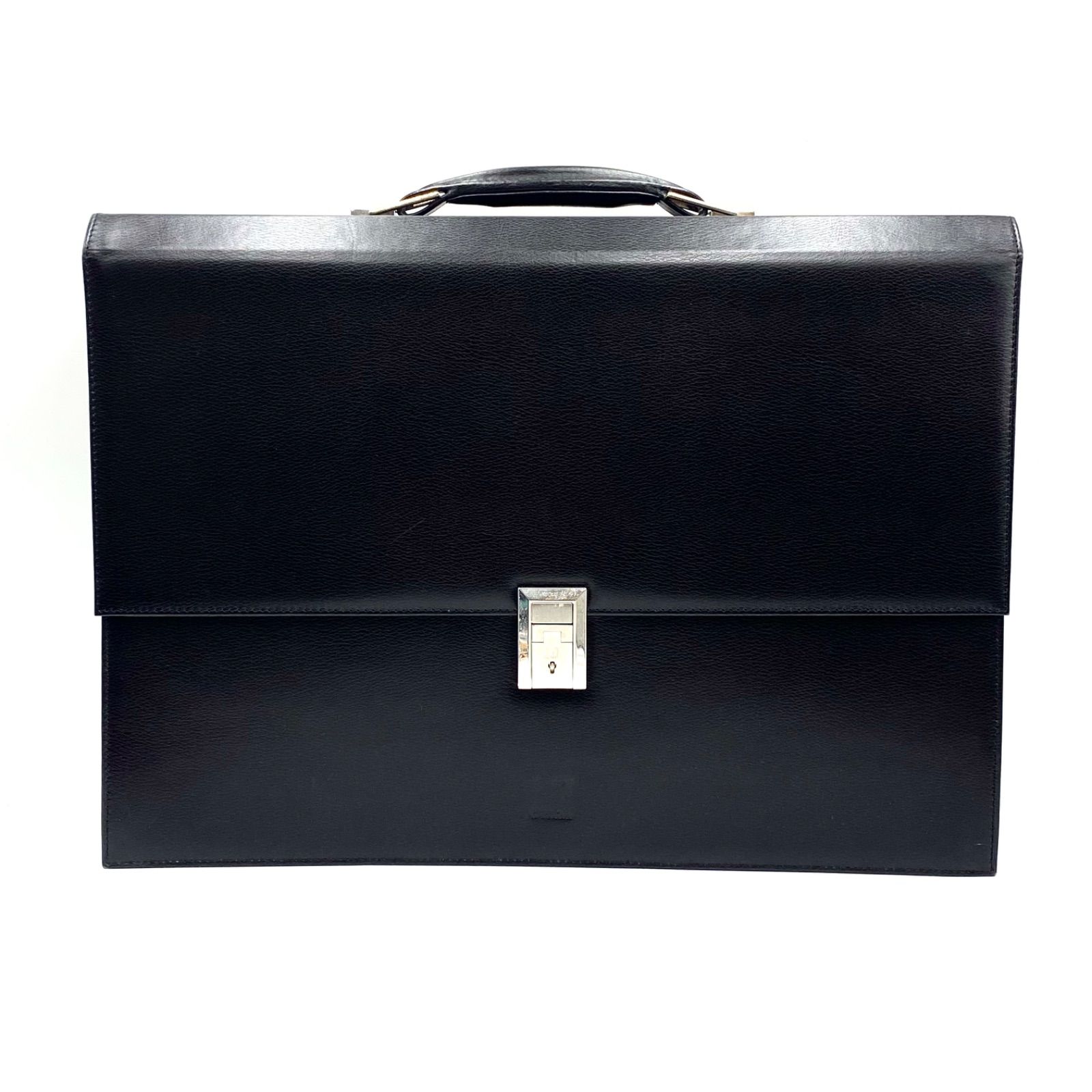 dunhill ダンヒル ブリーフケース 通勤カバン レザー ブラック スーツ