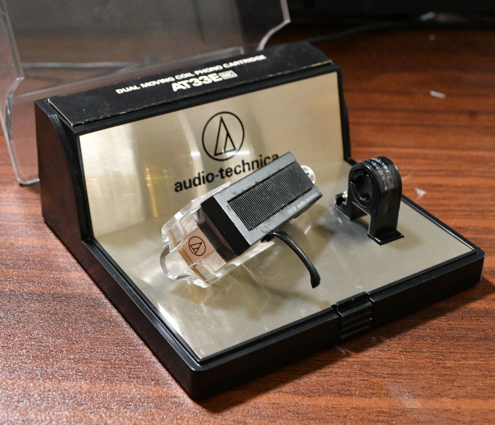 Audio Technica AT-33E LC-OFC MCカートリッジ　ヘッドシェル　元箱付き　音出し良好