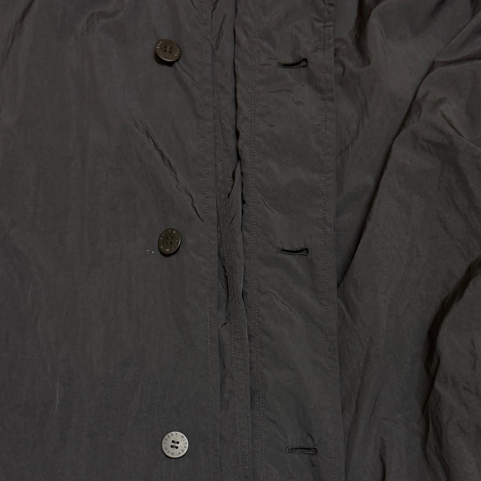 ISSEY MIYAKE MEN フード付き ブラックモッズコート ISSEY MIYAKE MEN イッセイミヤケ メン 2004SS シンサレートナイロン
