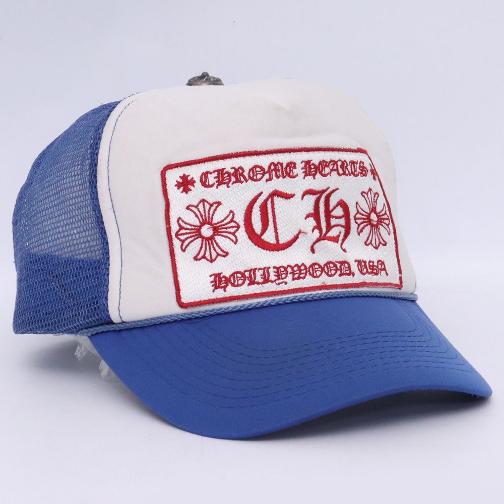CHROME HEARTS オールド トラッカーキャップ CH ブルー ホワイト
