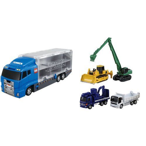 トミカ おかたづけコンボイ&建設車両セット5送料無料 75818802