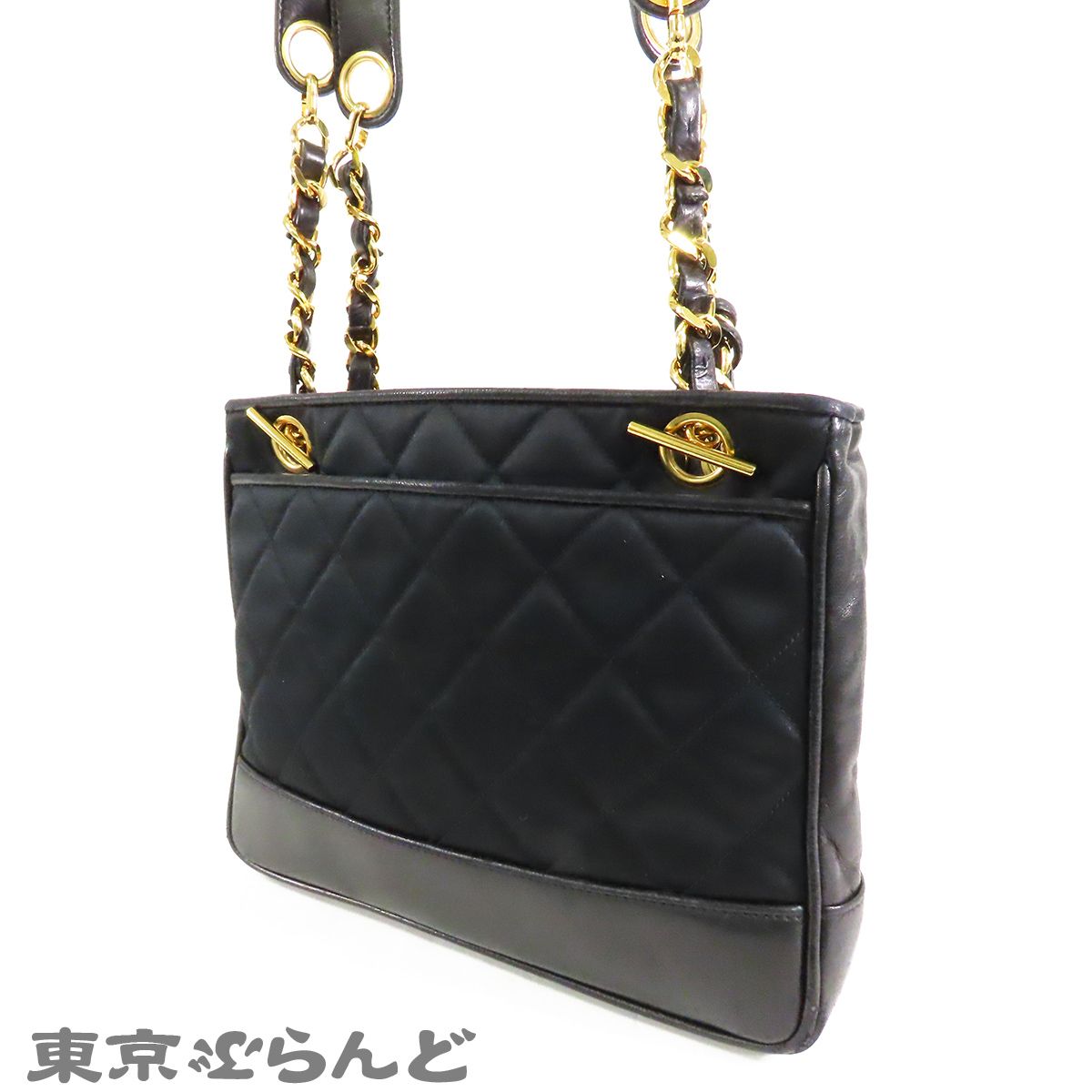 シャネル CHANEL ココボール チェーンバッグ ブラック 黒 ゴールド金具 