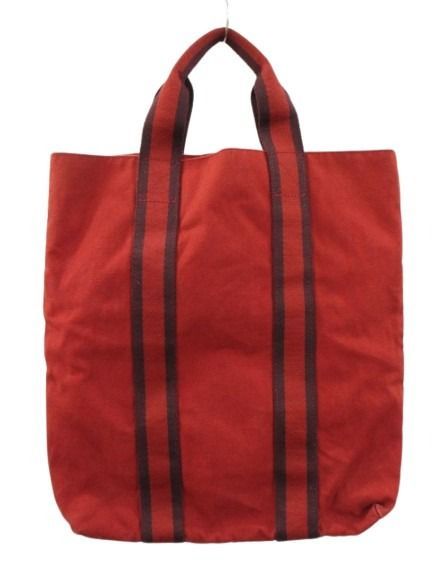 エルメス HERMES フールトゥ カバス トートバッグ レッド系 かばん