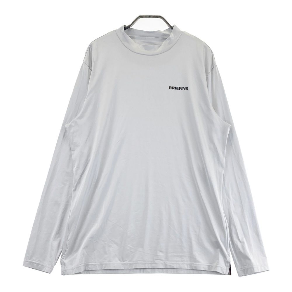 サイズ：L BRIEFING GOLF ブリーフィング 長袖モックネックTシャツ