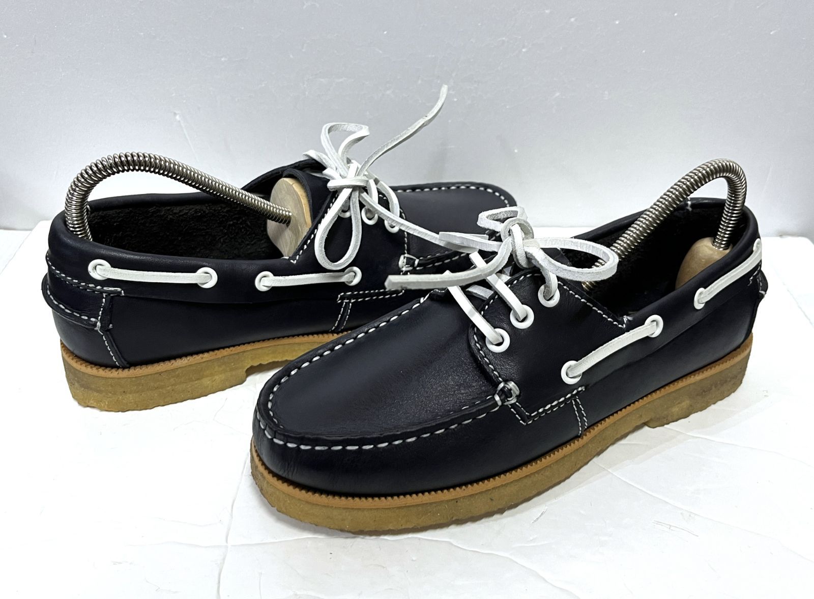 ■37(23.5cm程度)◆IL BISONTE｜イルビゾンテ デッキシューズ 靴 KWY