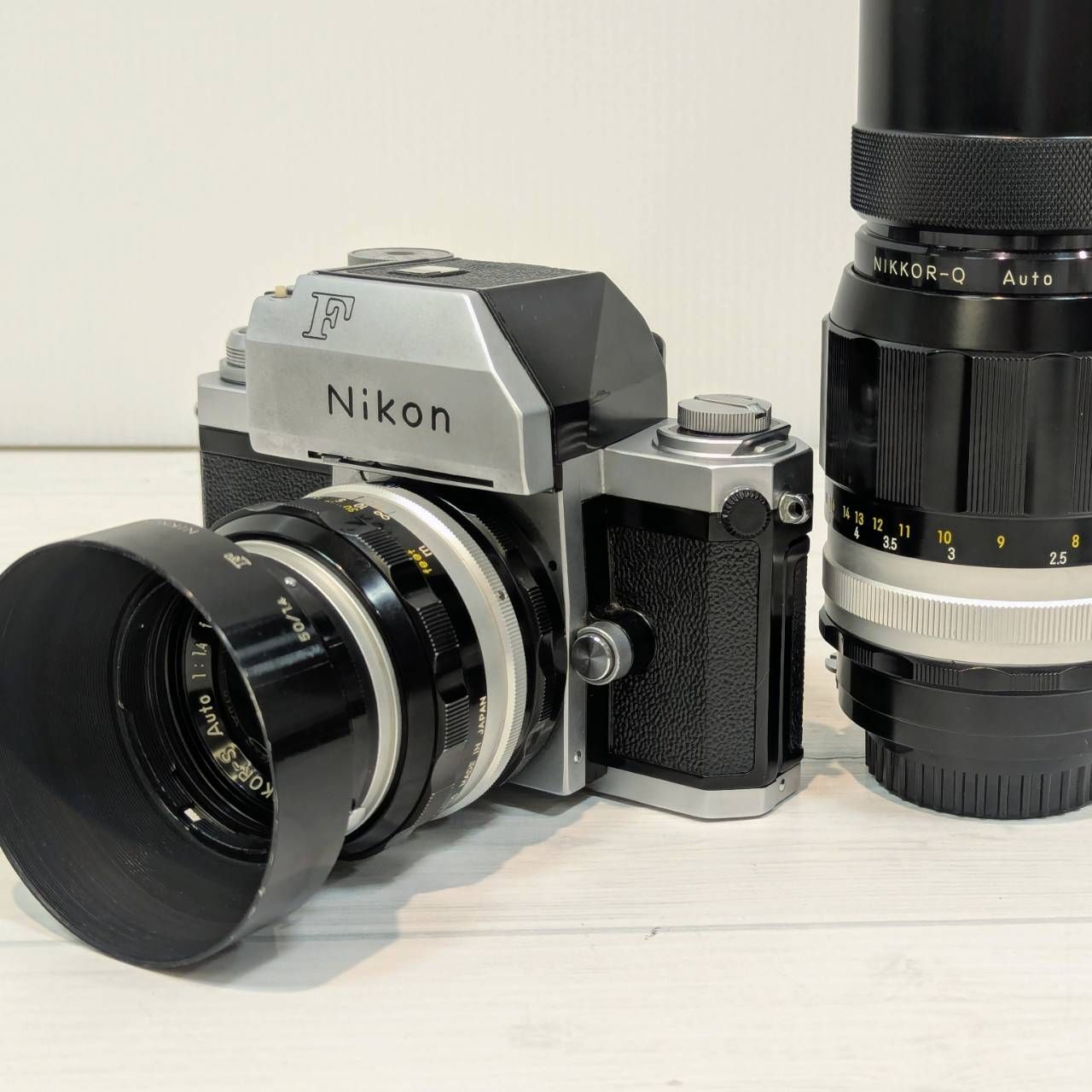 【塩】Nikon ニコン 3点セット ①F フォトミック + ②50mm F1.4 + ③200mm F4　フィルムカメラ 一眼レフカメラ【23927MO】E24