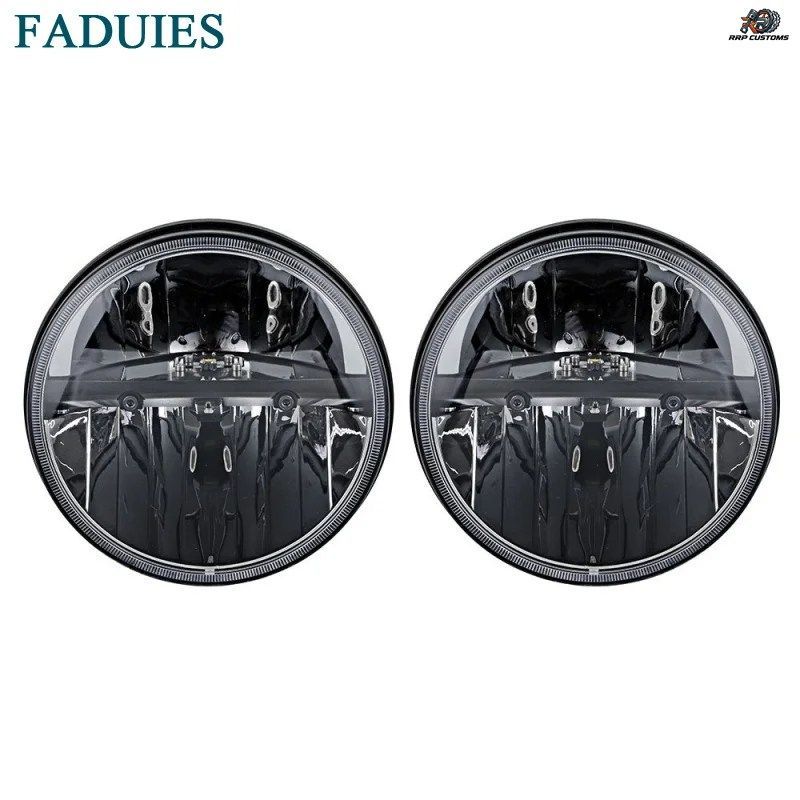 FADUIES 7インチ 36W LEDヘッドライト ジープ ラングラー JK CJ TJ LJ ハマー H1 H2 LEDプロジェクター ドライビングランプ - ホワイト ハ