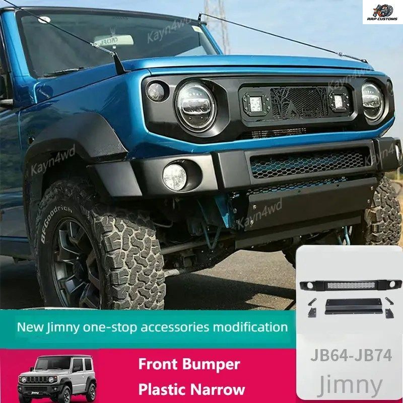 オフロード4x4アクセサリー プラスチック製ナローフロントバンパーキット（アルミ合金製スキッドプレート付き）2019年以降のスズキ ジムニ 43,017円