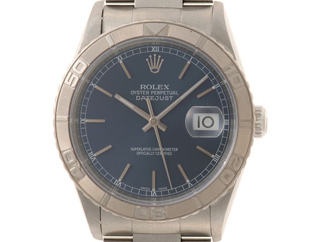 ROLEX　ロレックス　サンダーバード　16264　ステンレス/K18WG　ネイビー　メンズ　2143100538719【中古】【430】