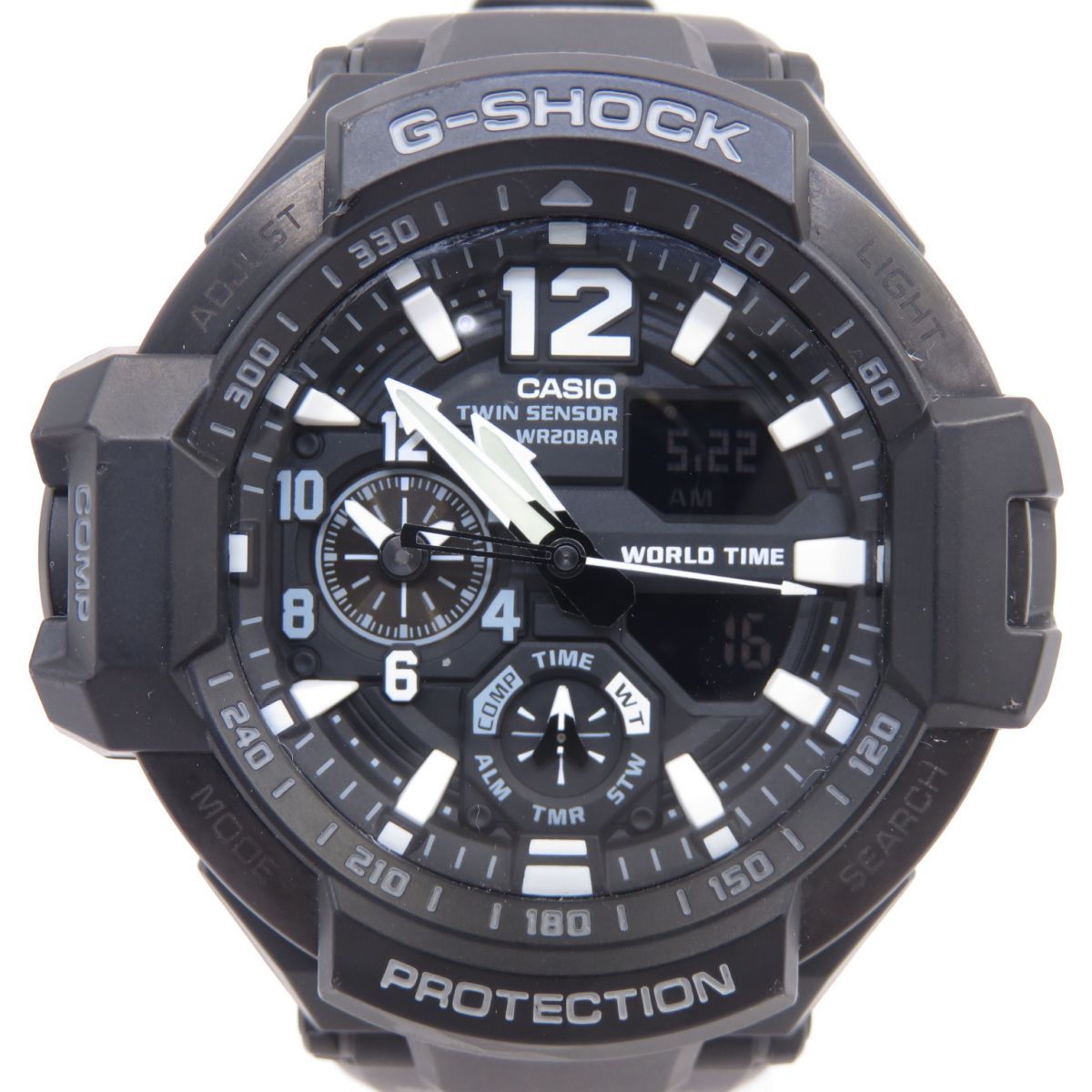 CASIO カシオ G-SHOCK スカイコックピット GA-1100-1AJF クオーツ 腕時計 ※中古