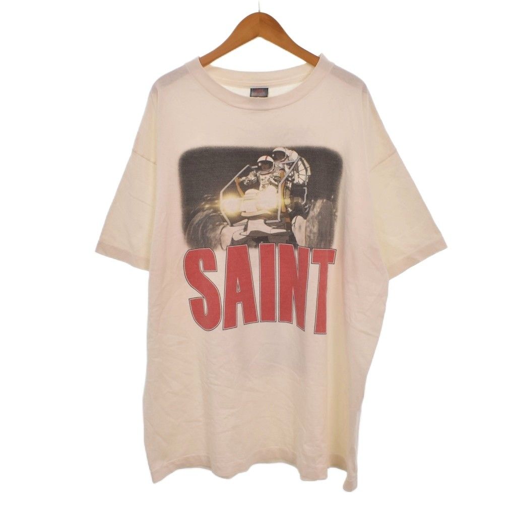 セントマイケル SAINTMICHAEL 24SS FREEDOM TEE Tシャツ 半袖 プリント XL 白 ホワイト SM-YS8-0000-C20