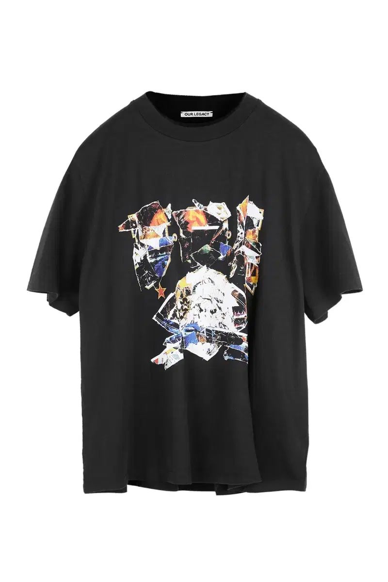48 OUR LEGACY アワーレガシー ボックス Tシャツ ブラック ウール モチーフ プリント | 半袖