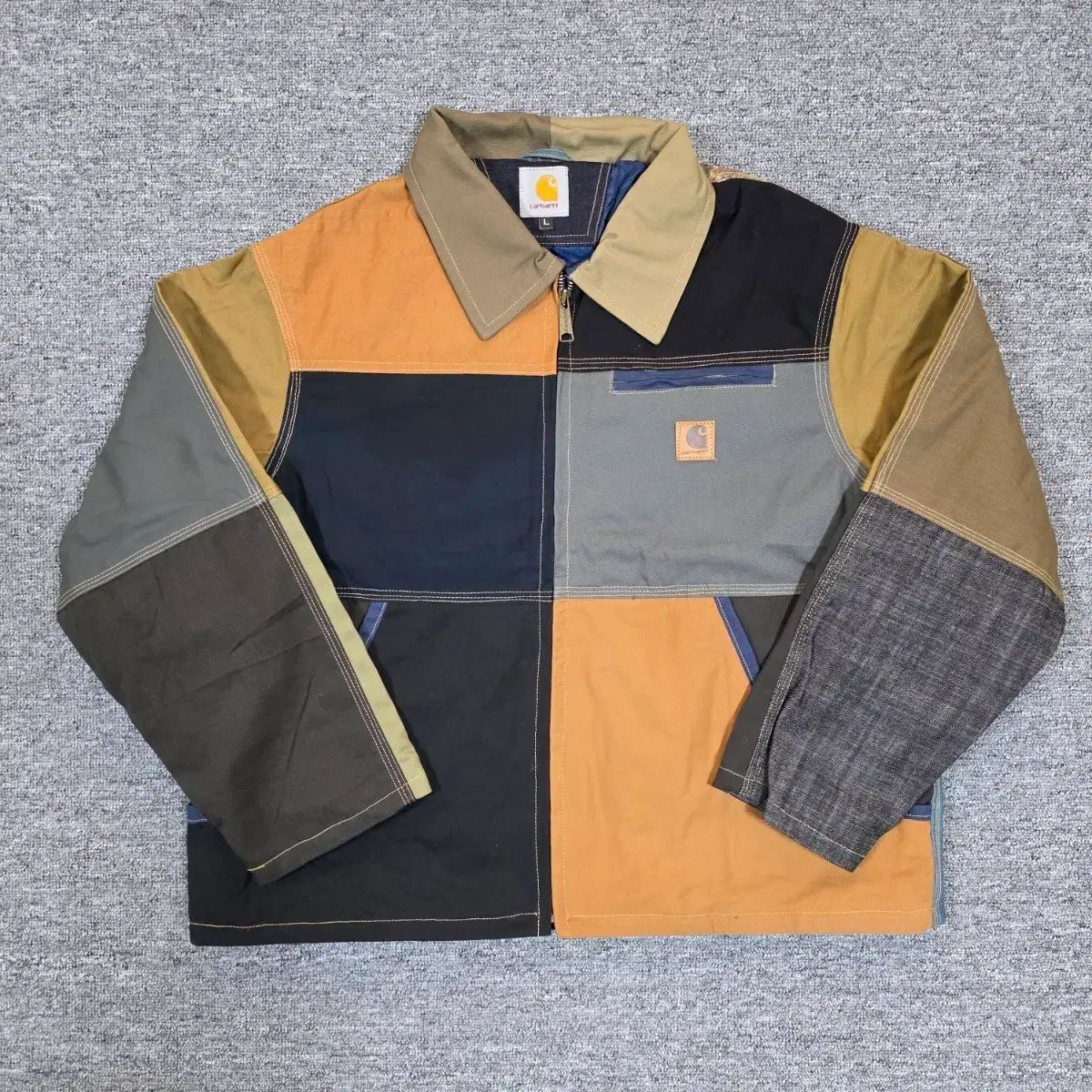 Carhartt カラーブロック パッチワークジャケット