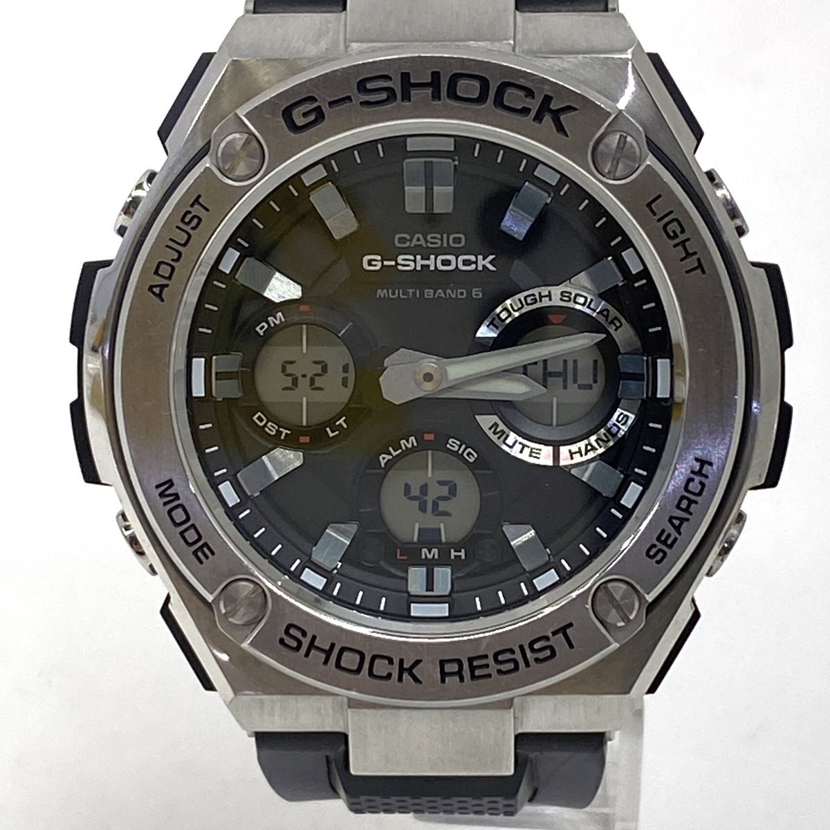 CASIO カシオ G-SHOCK G-STEEL GST-W110-1AJF タフソーラー 腕時計 ※中古