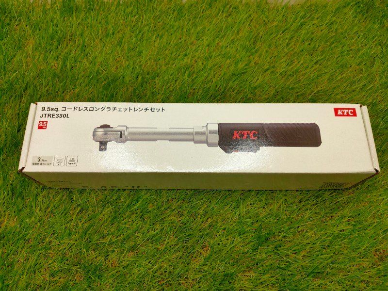 ☆KTC（京都機械工具）/9.5sq.コードレスロングラチェットレンチセット 品番：JTRE330L　未使用