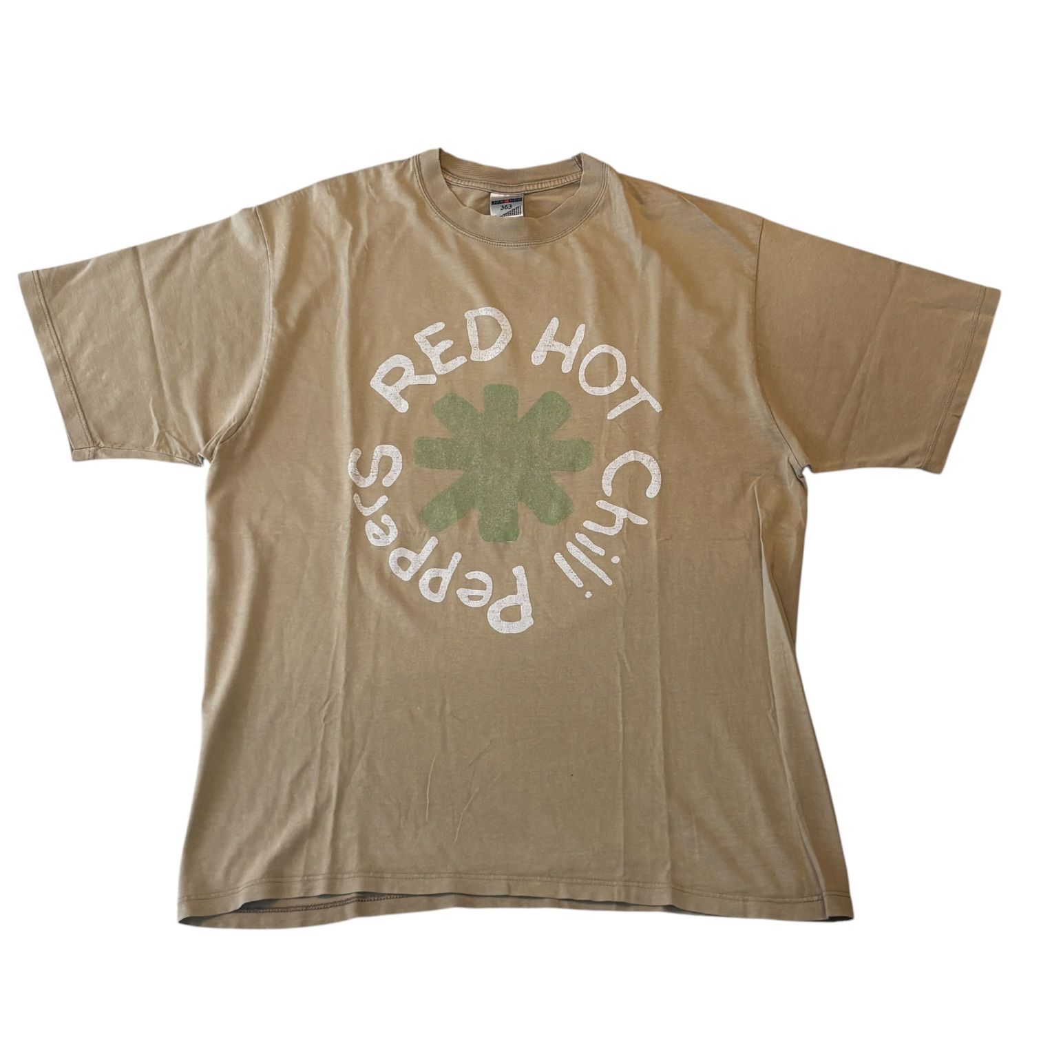00s RED HOT CHILI PEPPERS S/S TEE レッドホットチリペッパー 半袖Tシャツ XL beige ベージュ tour ツアー バンド 古着
