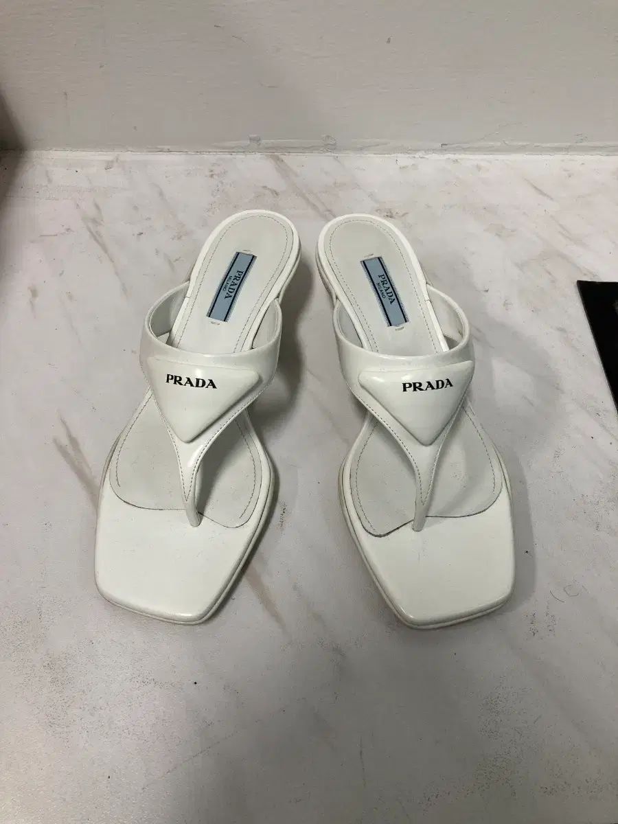PRADA プラダ ロゴ ミュール サンダル 37サイズ