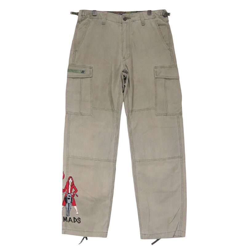 WTAPS ダブルタップス 09SS JUNGLE STOCK/TROUSERS,FATIGUE, CTN,RIPSTOP 2009/1ST ジャングル ストック トラウザーズ 6ポケ カーゴ パンツ オリーブ サイズM Mayk