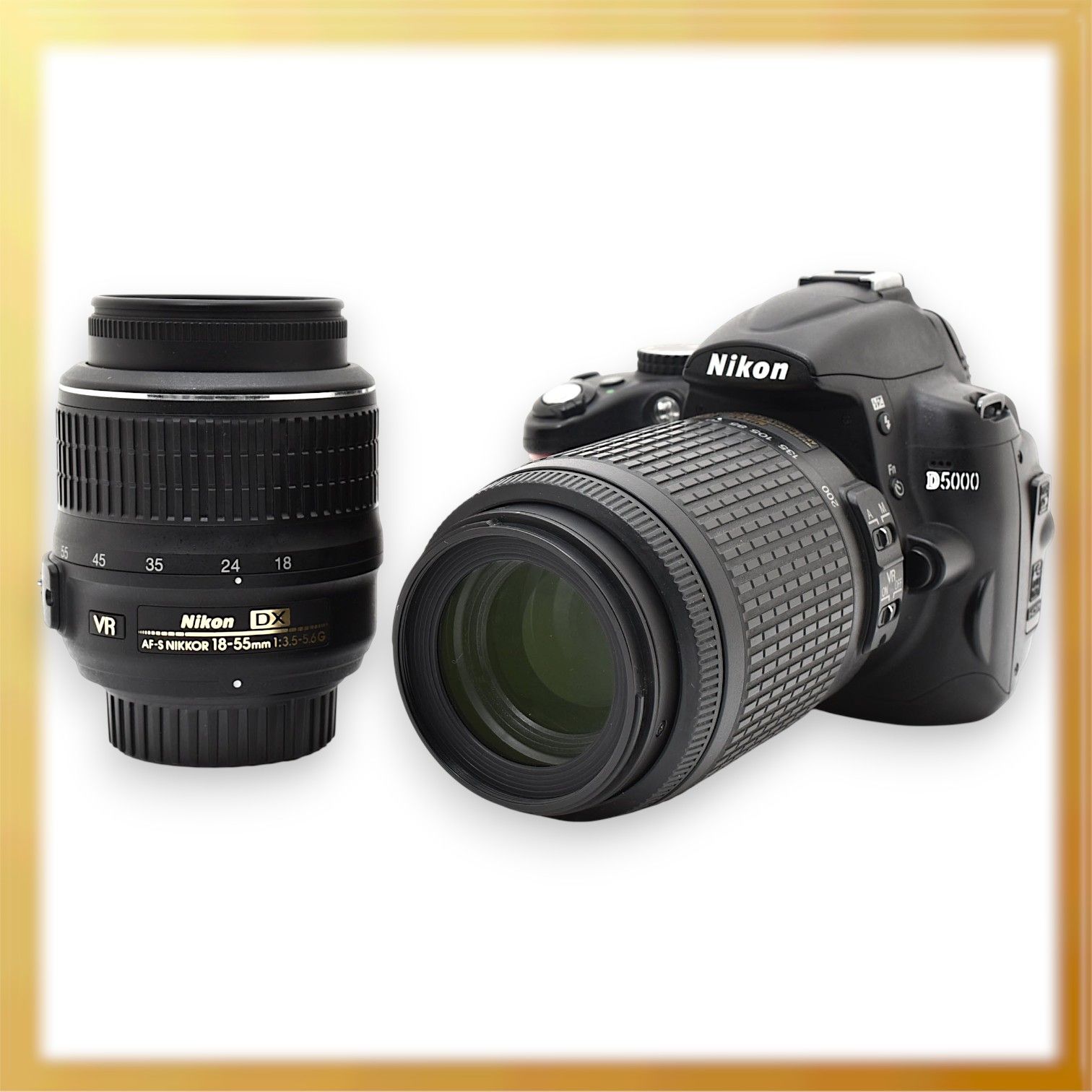 極美品｜Nikon D5000 ダブルズームキット デジタル一眼レフカメラ 