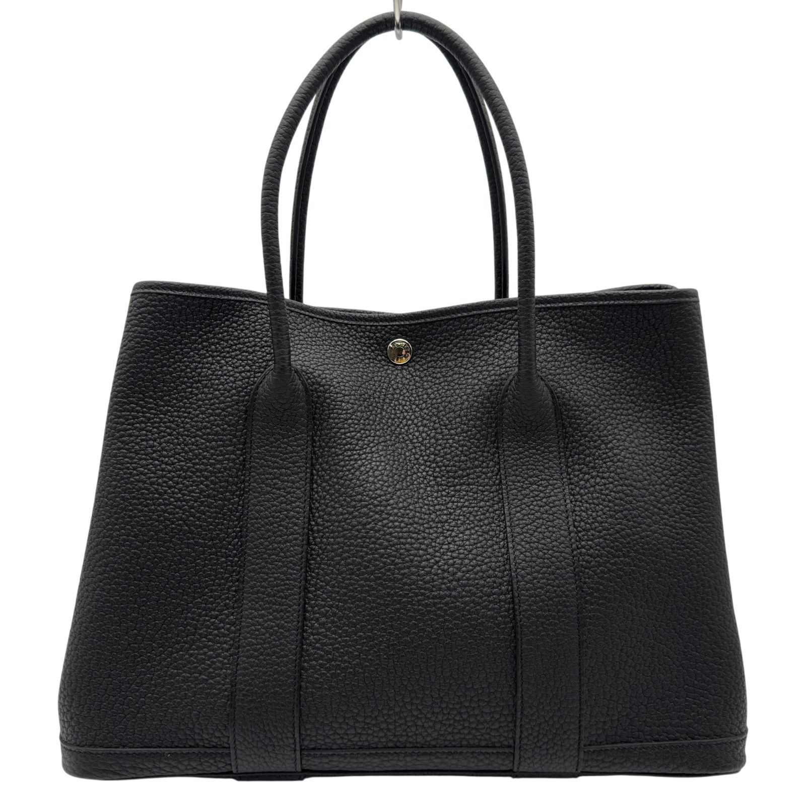 エルメス HERMES ガーデンパーティPM U刻 ブラック ネゴンダ レディース トートバッグ