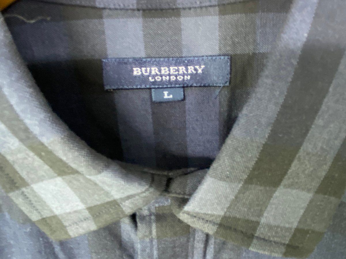 メンズ Burberry バーバリー 日本製 スーパー100's ウール 長袖
