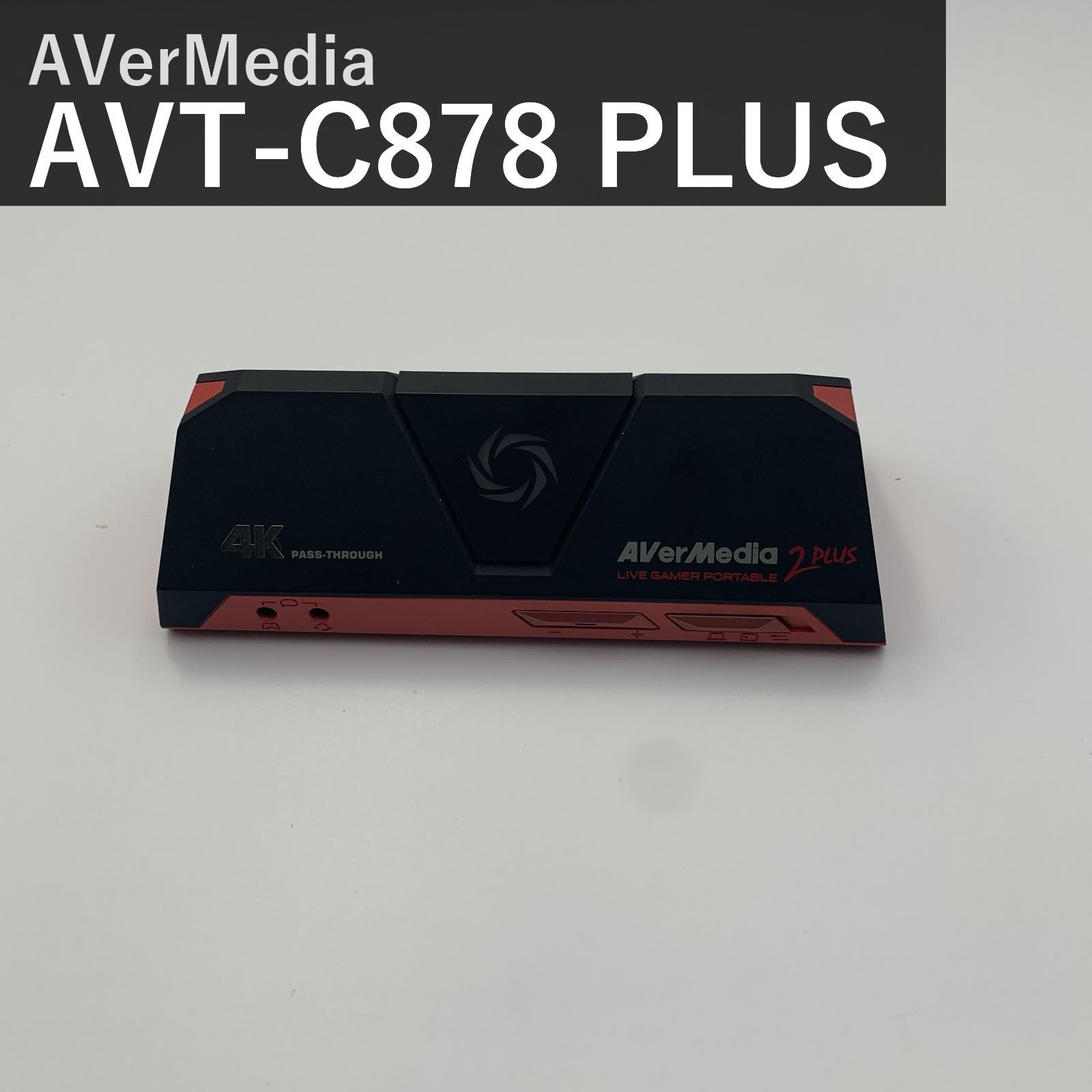 AVerMedia アバーメディア Live Gamer Portable 2 PLUS AVT-C878 PLUS キャプチャーボード 黒 4Kパススルー対応 1080p60fps録画 HDMI USB ゲーム録画 ライブ配信 PC不要 国内正規品