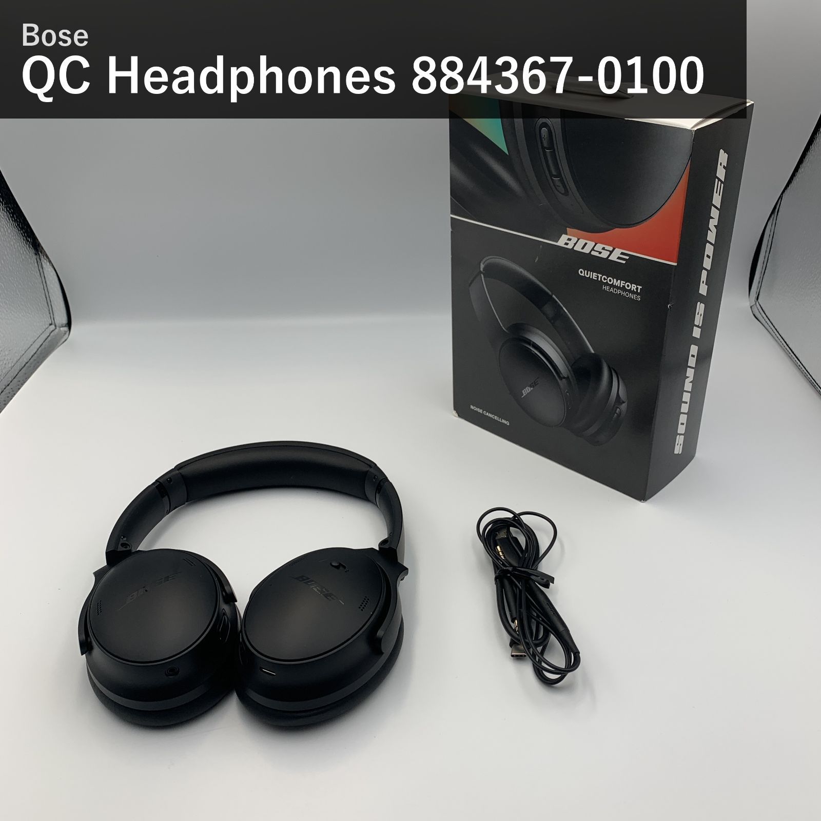 Bose QuietComfort Headphones ボーズ クワイエットコンフォート ヘッドホン 884367-0100 ブラック 黒 ワイヤレス Bluetooth ノイズキャンセリング マイク付 最大24時間再生 急速充電 国内正規品