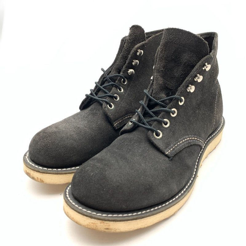 【中古品】 REDWING 8174 レッドウィング プレーントゥ スウェード ブーツ シューズ 靴 ワークブーツ (fuz) 【164-260524-gm-12-kit】