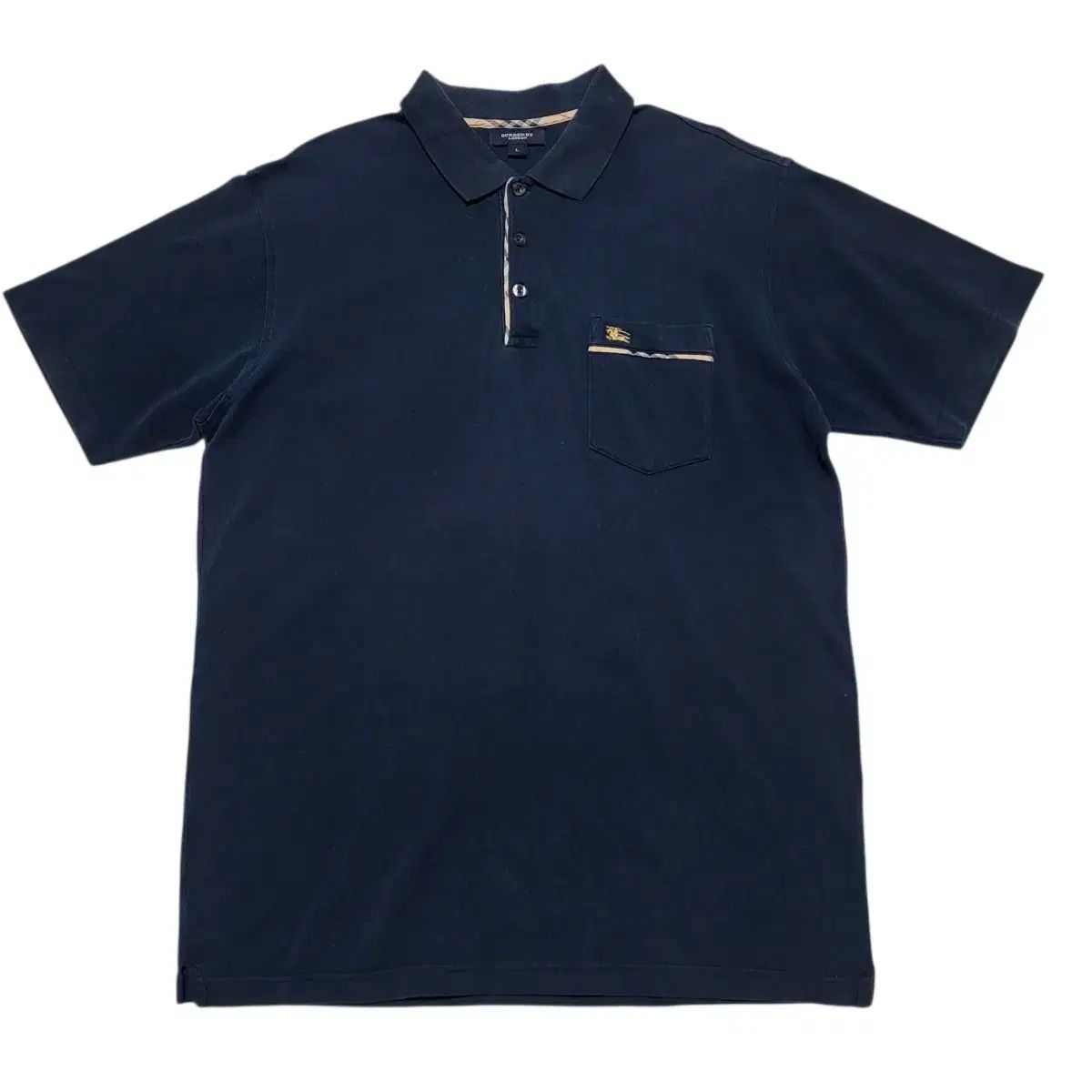 (L) バーバリーロンドン バーバリー半袖 バーバリーPKシャツ BURBERRY バーバリーカラーTシャツ