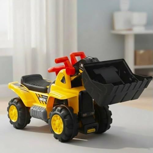 ブルドーザー おもちゃ 足けり乗用玩具 子ども はたらく車 乗る アーム駆動 乗り物 乗用玩具 子供用 足こぎ 足けり 砂浜 砂場 庭 遊具 男の子 贈り物 誕生日 クリスマス プレゼント iimono117★ cca141f0