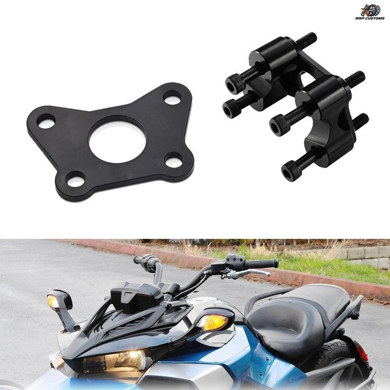 アルミ製オートバイハンドルバーライザークランプアダプター、Spyder RT Rts F3 F3s用ハンドルバーライザー、Can Am Spyder用ハンドルバー