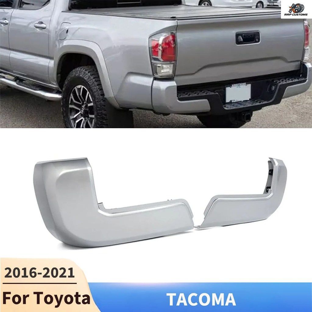 トヨタ タコマ 2016-2021用リアバンパーコーナーカバー 2個セット ディフューザー リアトランクガードカバー ボディキット アクセサリー エ