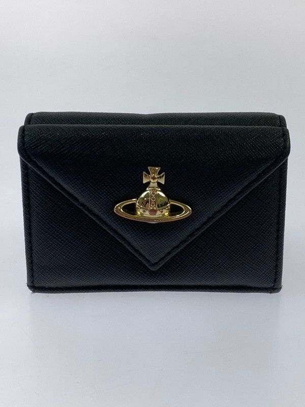 【中古品】 VIVIENNE WESTWOOD ヴィヴィアンウエストウッド エンベロープ 三つ折り財布 ウォレット コンパクト ミニ財布 【200-260524-em-50-min】