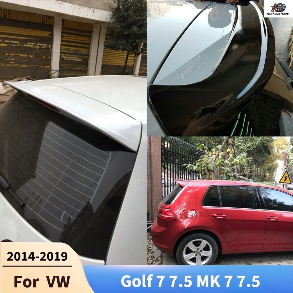 フォルクスワーゲン ゴルフ 7 7.5 MK 7 7.5 2014-2019 用リアトランクスポイラーウィングディフューザースポイラーテールフィンカーアクセ