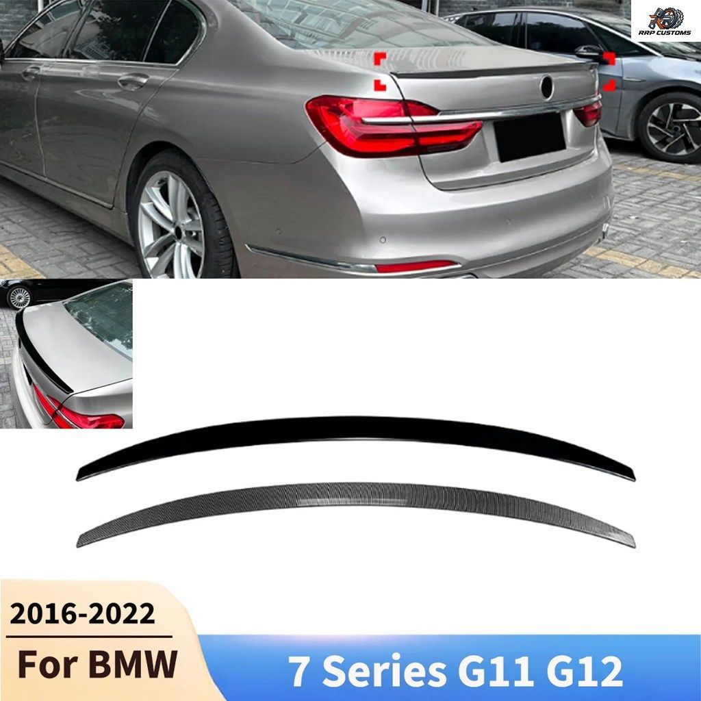 BMW 7シリーズ G11 G12 2016-2022用リアトランクスポイラーウィングリップボディキットリアルーフディフューザーテールフィンアクセサリー