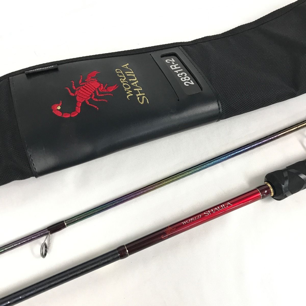 SHIMANO シマノ ルアーロッド WORLD SHAULA 2831R-2 キズ有 ガイドスレッド複数箇所にクラックあり