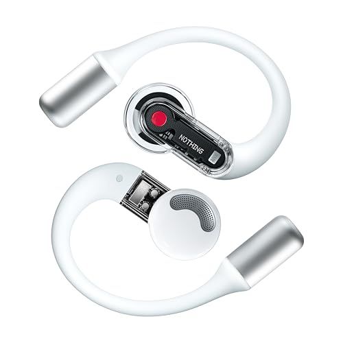 Nothing Ear (open) ワイヤレスオープンイヤーイヤホン【VGP 2025 受賞】イヤーフック付き/Bluetooth 5.3 / クリアボイステクノロジー / マイク2個付き / 急速充電/iPhone&Android対応/ホワイトｍａ