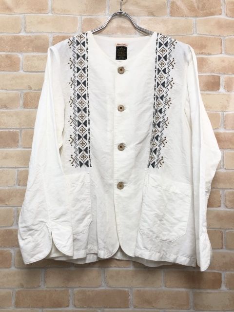 【中古】 GYPSY & SONS ジプシーアンドサンズ EMBROID COOK JACKET GS1949923 ホワイト 00 111454125