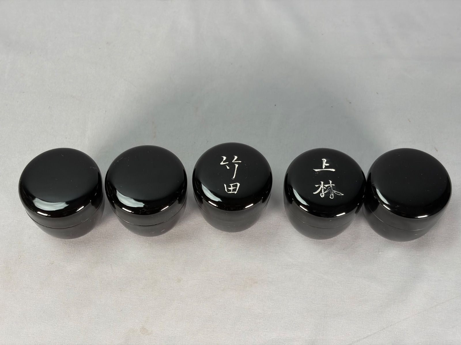 茶道具】茶歌舞伎用 真塗黒棗5個セット 棗329 - メルカリ