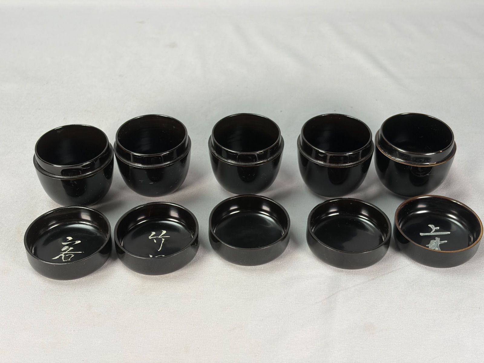 茶道具】茶歌舞伎用 真塗黒棗5個セット 棗329 - メルカリ