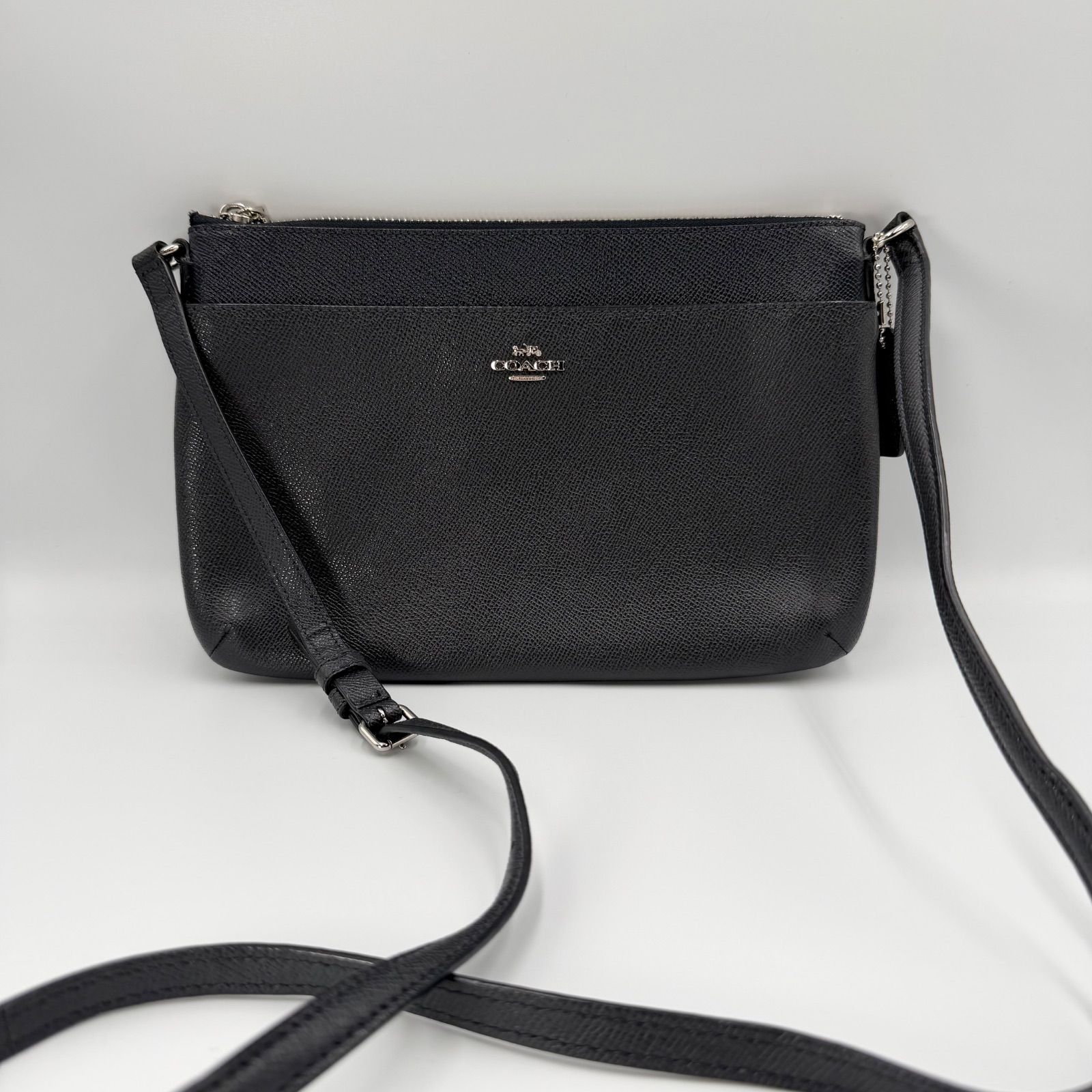 美品 COACH コーチ ショルダーバッグ フラミンゴポーチ付き クロス 
