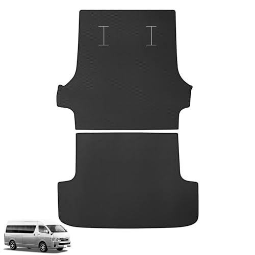 新型 ハイエース 200系 標準ボディー 車種専用 ラゲッジマット HIACE 200 標準 1型 2型 3型 4型 5型 6型 7型 専用 2Dトランクマット PVC素材 カーゴマット 滑り止め 巻け収納 保護マット 防水 耐汚れ 耐摩擦 66a573e8