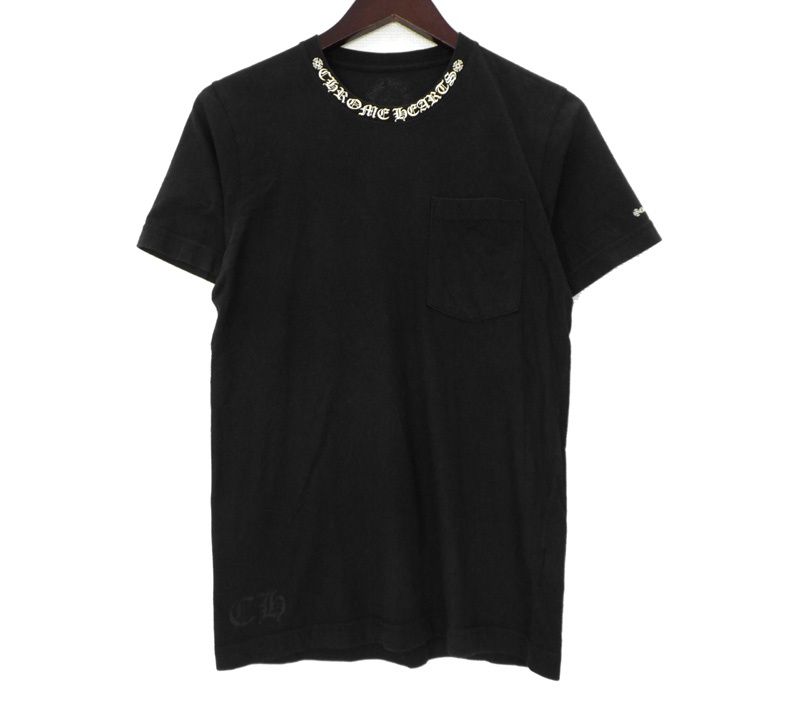 クロムハーツ　レディースカットソー クロムハーツ CHROME HEARTS 【 CH T SHRT 】 ネックロゴ プリント