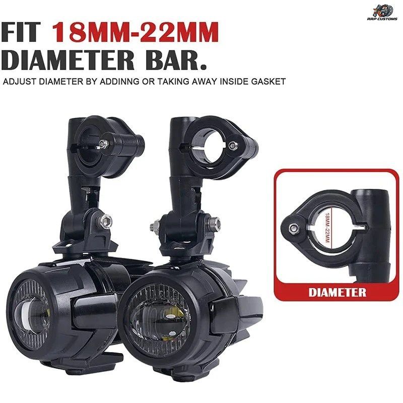 BMW R1200 GS用補助ライト オートバイ用 40W 6000K スポット ドライビング フォグランプ BMW R1200GS F800GS F700GS F650 K1600用