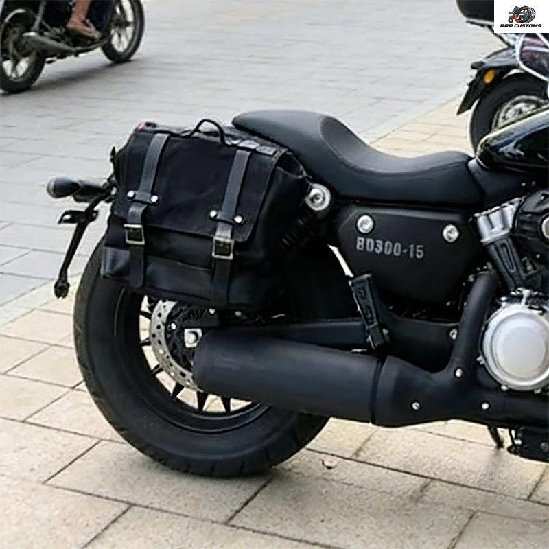 ビンテージ防水バイク用サドルバッグ、汎用サイド収納ラゲッジサイドバッグ、BMW R1200GS F800GS ADV KTM 1050 Adventure用